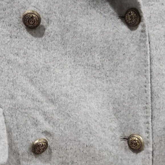 Cynthia Rowley Double- Breasted Wool-Felt Coat (SZ 40) - Picture 3 of 8